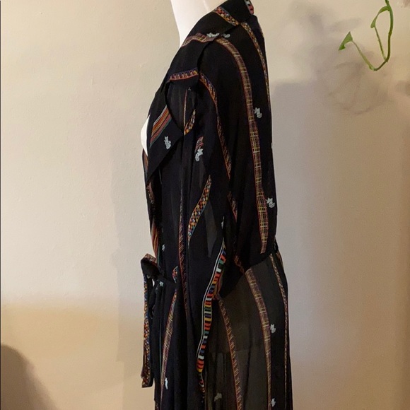 Urban Outfitters Longline Sheer Printed Jacket - Picture 4 of 7